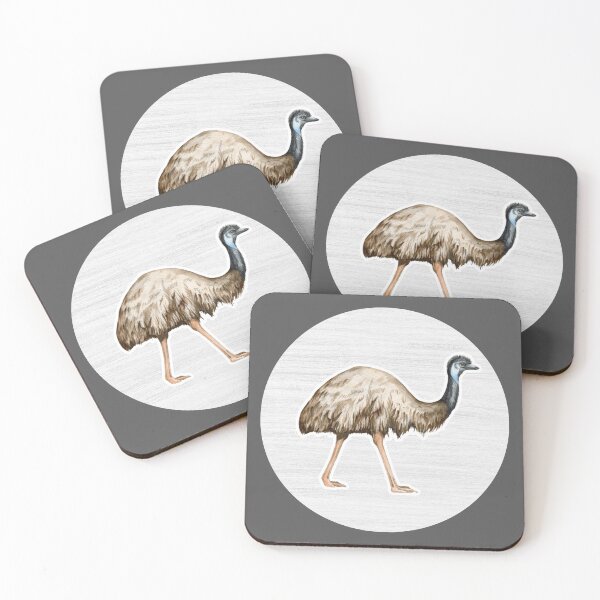 Item preview, Emu Watercolor Drawing designed and sold by LivingColorful.