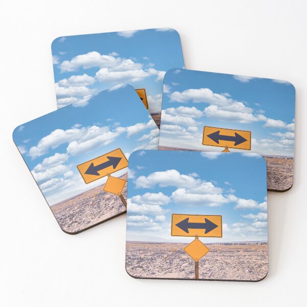 Item preview, Direction sign in the desert under a blue sky. Concept of uncertain, risk, choice, decision designed and sold by Paolo Modena Photography    -   Fine Italian Art.