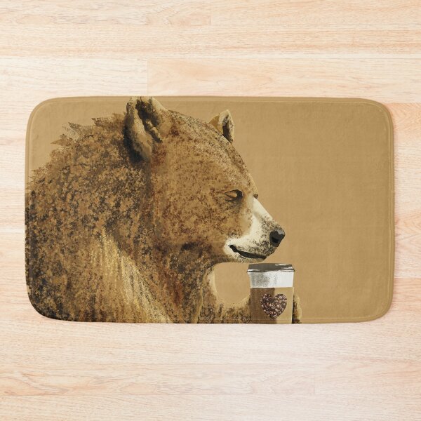 Item preview, BEAR DRINKING COFFEE - coffee lovers t shirt designed and sold by Danicus666.