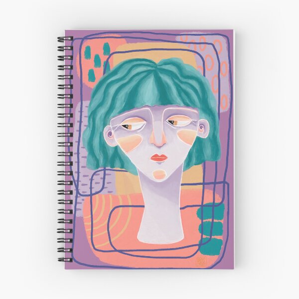 Item preview, Portrait of a woman with green hair designed and sold by Corinna Gehrmann.