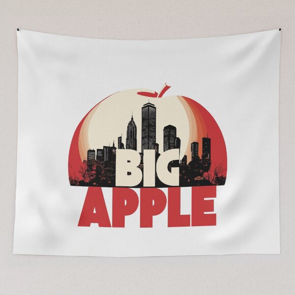 Item preview, Big Apple New York Tee -  NY skyline art - city illustration designed and sold by Loffartdesign.