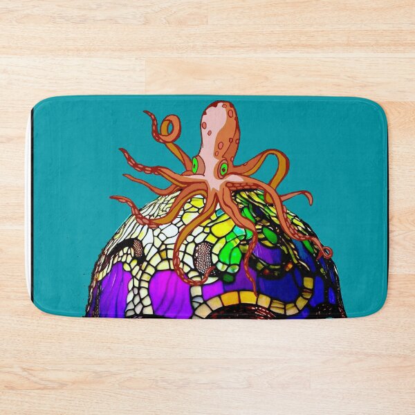 Item preview, Octopus and Shells Mushroom Comic Fantasy Lamp Print designed and sold by posterbobs.