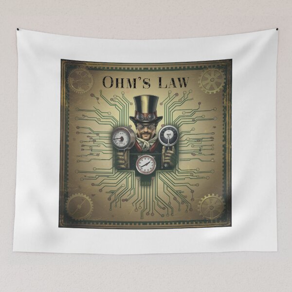Item preview, Vintage Ohms Law Diagram designed and sold by Angry Swan Designs.
