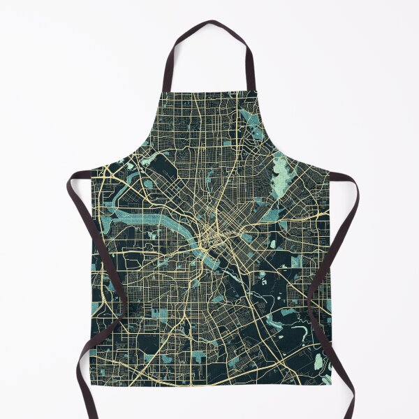 Aperçu de l'œuvre Plan de la ville de Dallas, Texas, États-Unis - Été créée et vendue par deMAP.