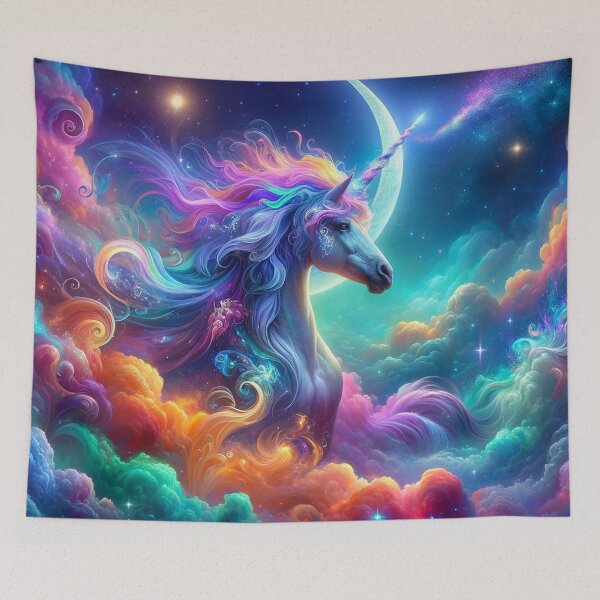 Item preview, Fantasy Dreamscape Rainbow Unicorn 2 designed and sold by Fantasy Horseys.