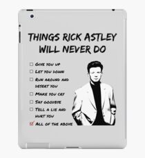 Rickroller (dark) iPad Case/Skin