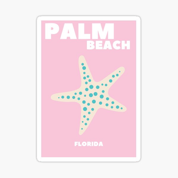 Aperçu de l'œuvre impression d’étoile de mer de palm beach créée et vendue par Hannah's  Preppy Prints.