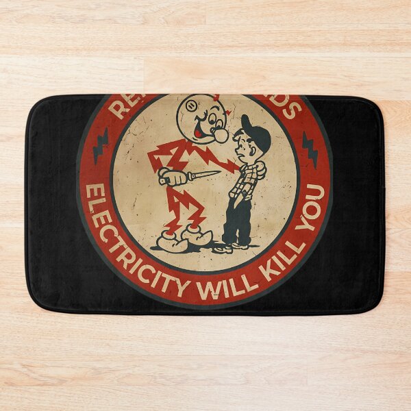 Item preview,  Electricity Will Kill You Kids Vintage designed and sold by EmelyWeimann.