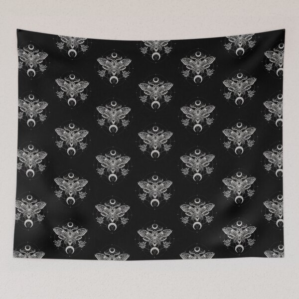 Item preview, Sacred geometry skull moth designed and sold by MonochromeEcho.