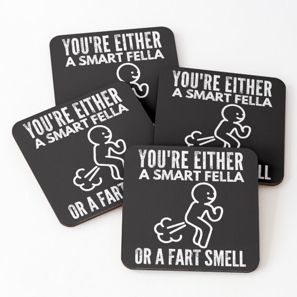 Item preview, You're Either A Smart Fella Or A Fart Smell Funny Gift Fart Joke designed and sold by ManiaGrania.