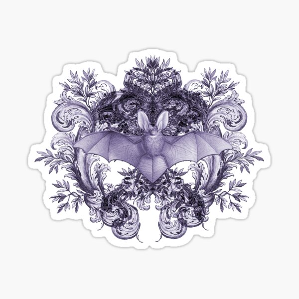 Bats & Swirls Sticker