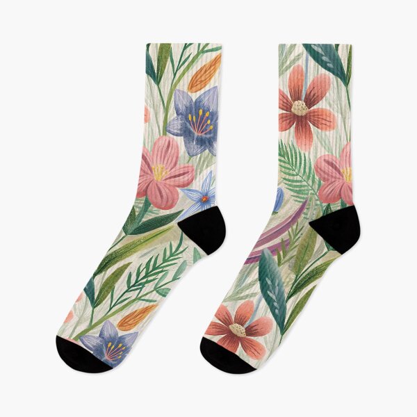 Item preview, Handdrawn wildflower pattern  designed and sold by patterncrow.