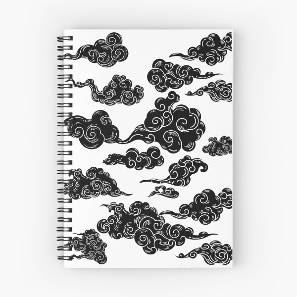 Item preview, Japanese nihonga style cloud pattern designed and sold by ArchitecturNest.