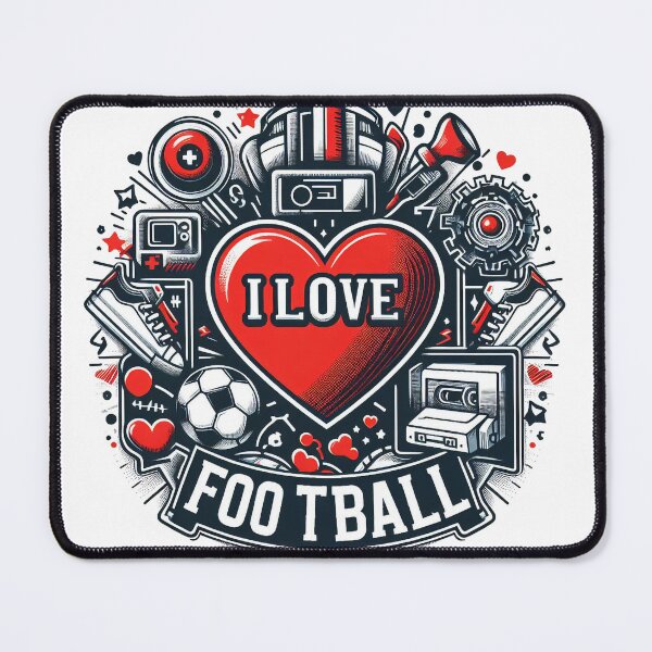 Item preview, Love for the Game: Football-Inspired Design designed and sold by StellarValor.