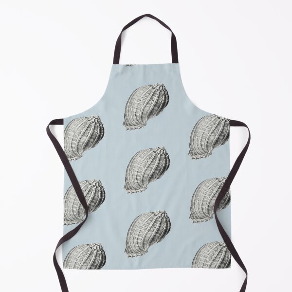 Item preview, Vintage seashells illustration on blue background  designed and sold by helga-wigandt.
