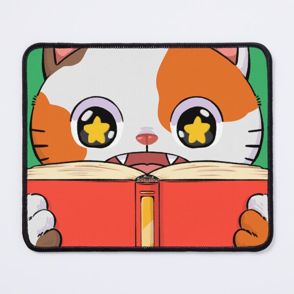Item preview, cute cat reading designed and sold by warenillus.