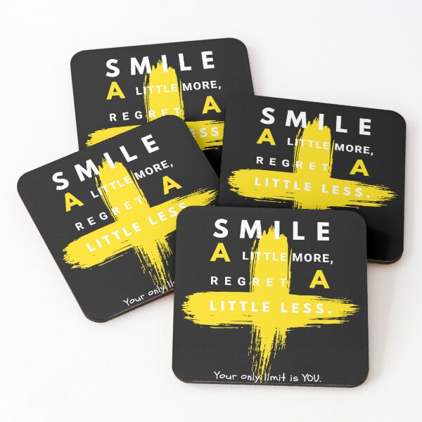 Item preview, Smile a little more, regret a little less.Stay positive. designed and sold by attakorn.