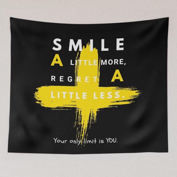 Item preview, Smile a little more, regret a little less.Stay positive. designed and sold by attakorn.