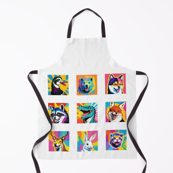 Item preview, Modern Abstract Pop Art Style Laughing Animals Drawing designed and sold by thejoyker1986.