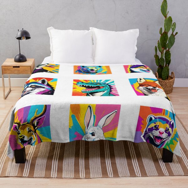 Item preview, Modern Abstract Pop Art Style Laughing Animals Drawing designed and sold by thejoyker1986.