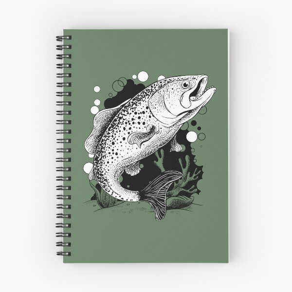 Item preview, Trout rainbow trout fish designed and sold by Ecmoprints.