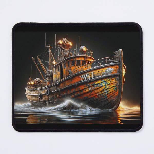 Item preview, The Side of an Old Fishing Boat...001a... (1951) designed and sold by AtelierFafard.