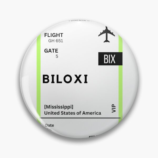 Item preview, Biloxi, Mississippi Airplane Boarding pass designed and sold by RoamInk.