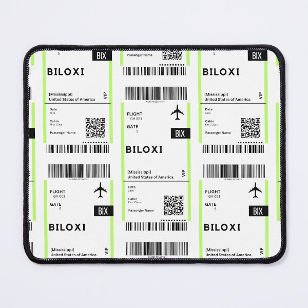 Item preview, Biloxi, Mississippi Airplane Boarding pass designed and sold by RoamInk.