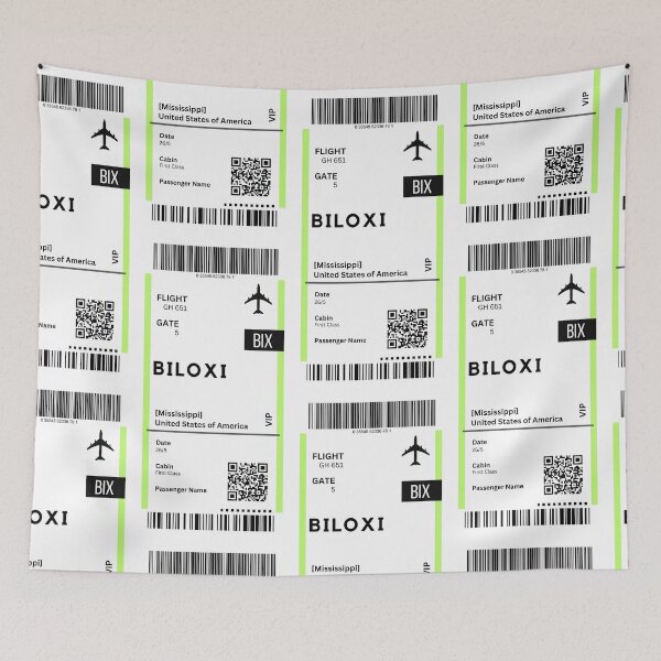 Item preview, Biloxi, Mississippi Airplane Boarding pass designed and sold by RoamInk.