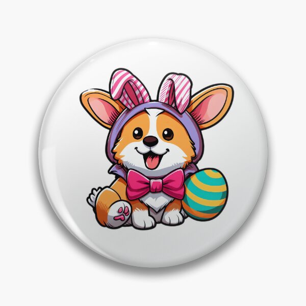 Item preview, Cheerful Corgi Easter Companion designed and sold by EpicPaws.