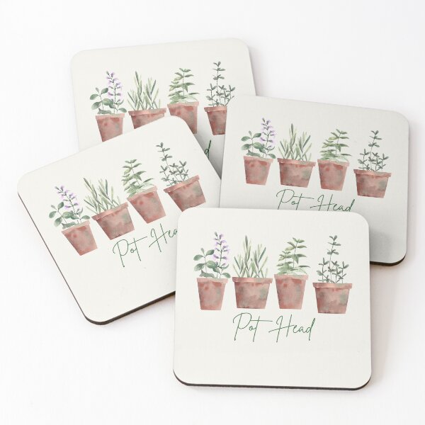 Item preview, Cute Pot Head, Potted Plants, Gardening, Vegan, Herbs, Herbology designed and sold by MerchSearchCO.