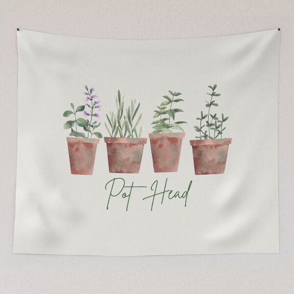 Item preview, Cute Pot Head, Potted Plants, Gardening, Vegan, Herbs, Herbology designed and sold by MerchSearchCO.