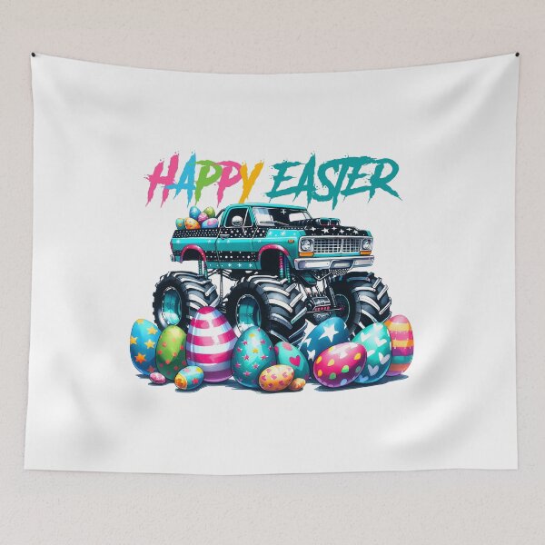 Artikelvorschau, Frohe Ostern mit Monstertruck entworfen und verkauft von hajar-design.