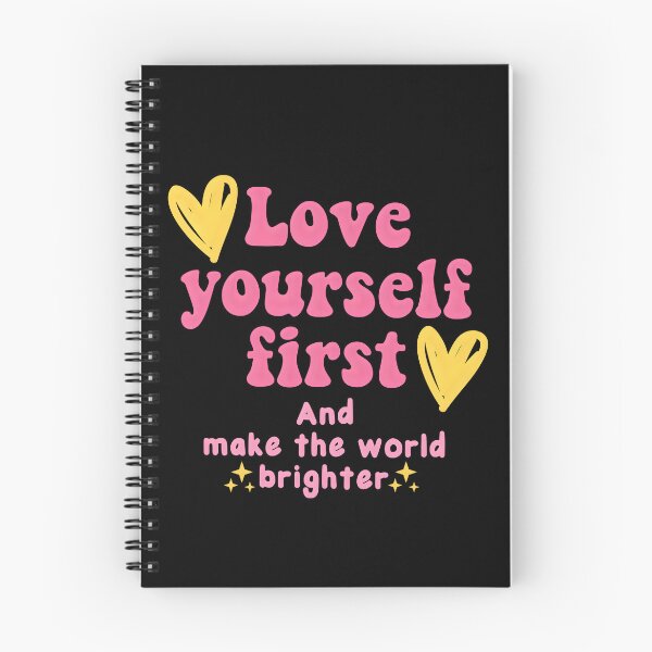 Item preview, Inspirational Self Love Quote with Hearts Design. Make the world brighter. designed and sold by Unitepeople.