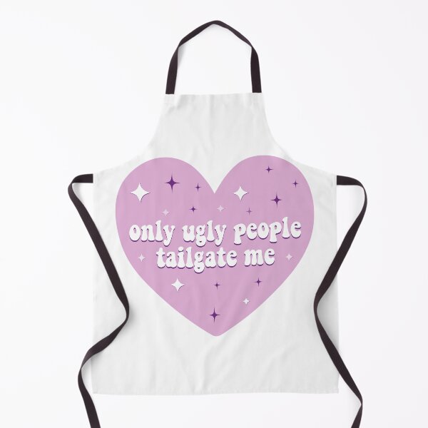 Item preview, only ugly people tailgate me bumper designed and sold by BUMPER-STICKERS.
