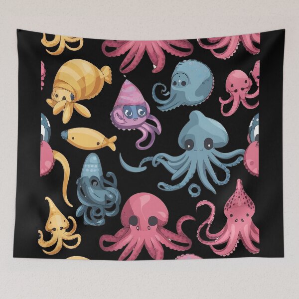 Item preview, Underwater hoctopus with seacreatures designed and sold by DunuStore.