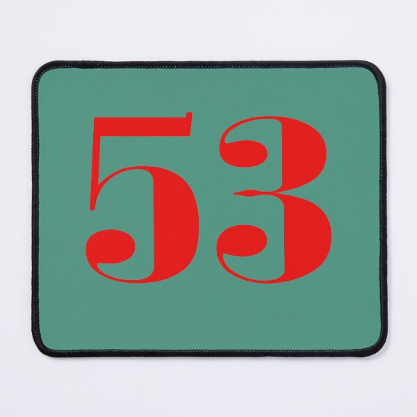 Item preview, NUMBER 53 IN RED COLOR designed and sold by solgel47.