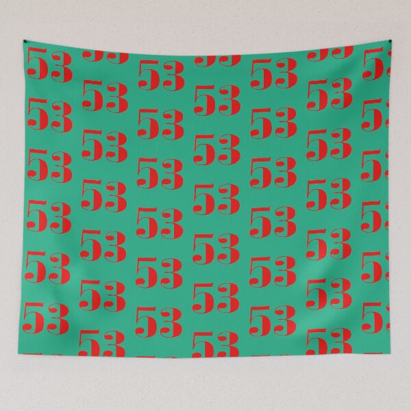 Item preview, NUMBER 53 IN RED COLOR designed and sold by solgel47.