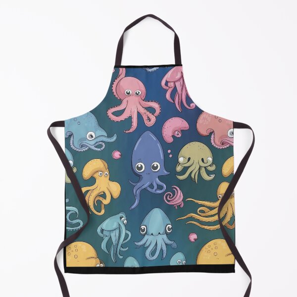 Item preview, Cute hoctopus pattern with seacreatures designed and sold by DunuStore.