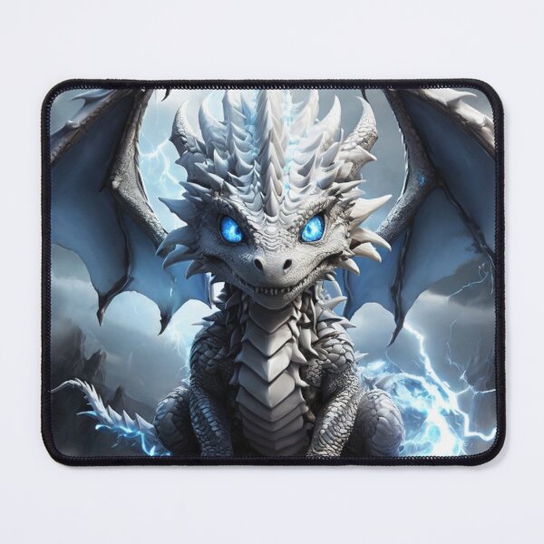 Item preview, Lightning Baby White Dragon designed and sold by ThralStore.