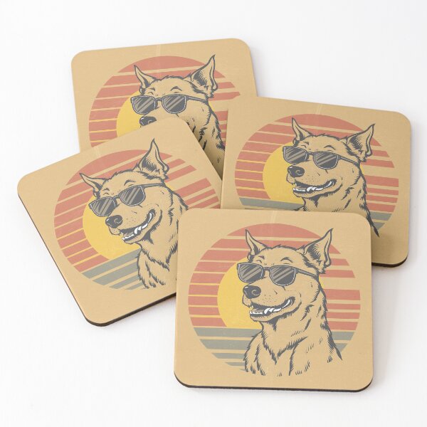 Item preview, Cool sunset dog wearing sunglasess golden retriever designed and sold by youme63.