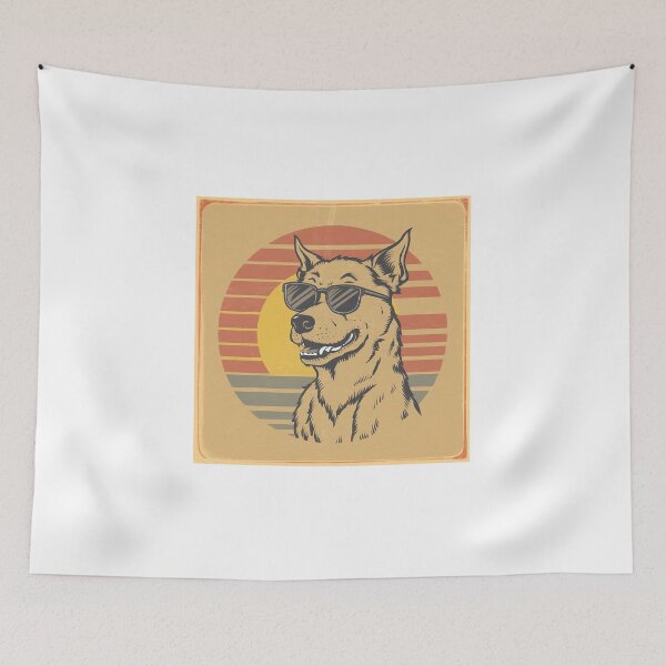 Item preview, Cool sunset dog wearing sunglasess golden retriever designed and sold by youme63.