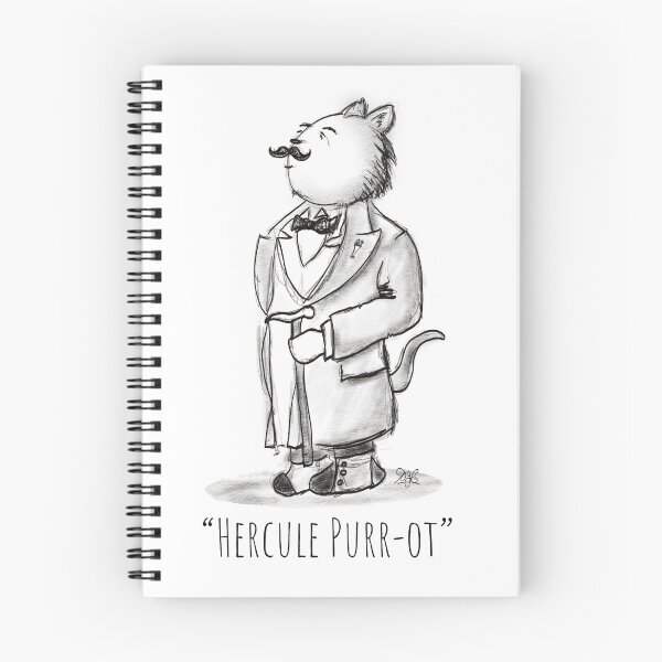 Item preview, Hercule Purr-ot, Cat Detective! designed and sold by brodyquixote.
