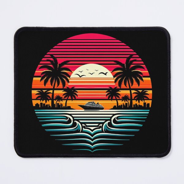 Item preview, Retro Carribean Cruise designed and sold by Tw1nsAIArt.