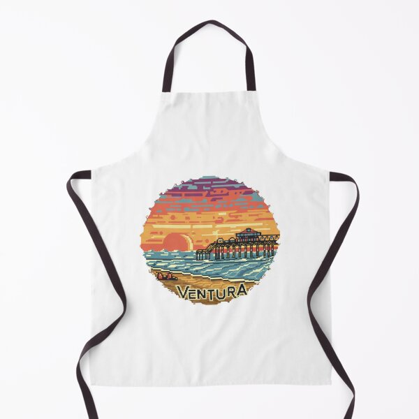 Item preview, Embrace the Horizon: Pixel Art Ventura Pier Sunset designed and sold by CircinusStore.