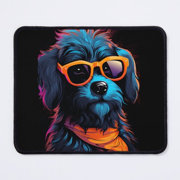 Item preview, Cool Yorkshire Terrier Puppy in Sunglasses Vibes - Dog Lover Fun designed and sold by WILDEVIOLET.