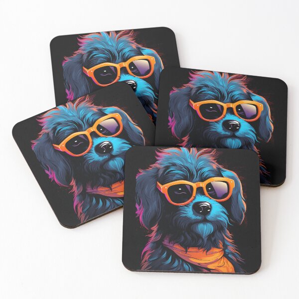 Item preview, Cool Yorkshire Terrier Puppy in Sunglasses Vibes - Dog Lover Fun  designed and sold by WILDEVIOLET.