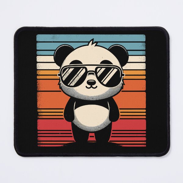 Item preview, Retro Panda in Sunglasses BBQ Pool Party Funny Panda designed and sold by KsuAnn.