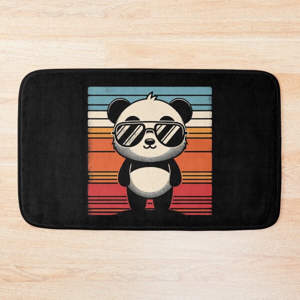 Item preview, Retro Panda in Sunglasses BBQ Pool Party Funny Panda designed and sold by KsuAnn.