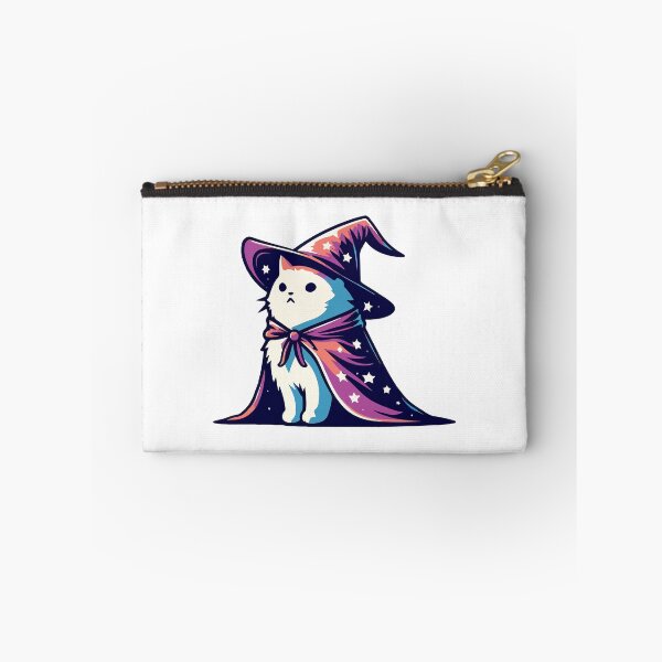 Item preview,  Funny White Cosmic Cat Wizard designed and sold by TomFrontierArt.